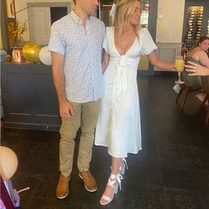 Beautiful Summer White MIDI Dress! Used for my bridal shower.